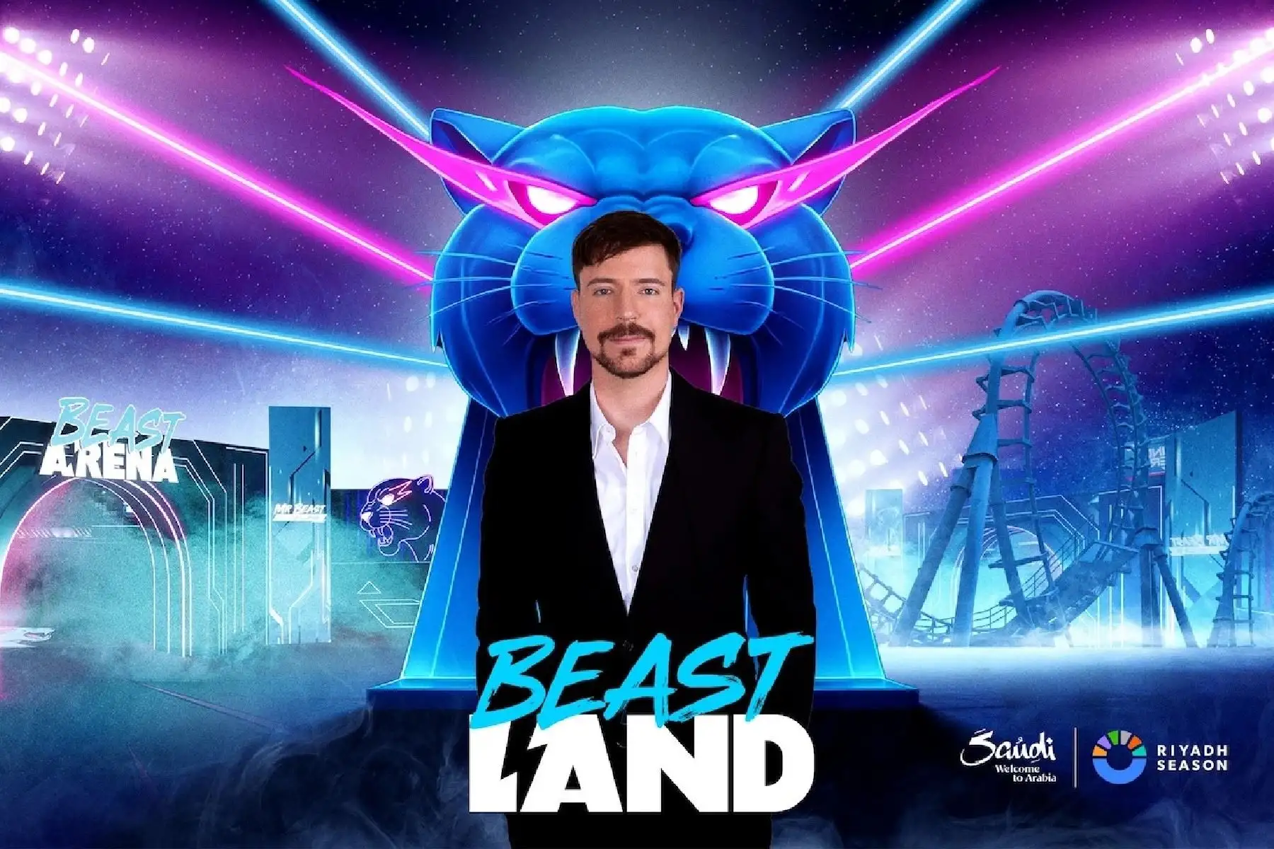 MrBeast inaugurará su parque de diversiones, "Beast Land", el próximo 13 de noviembre en Arabia Saudita.
