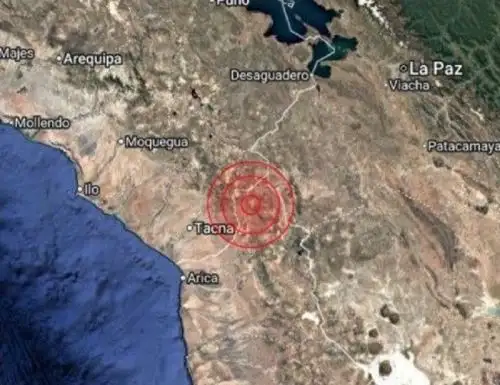 Un temblor de magnitud 4.0 remeció la madrugada de hoy viernes 7 de noviembre la región Tacna.