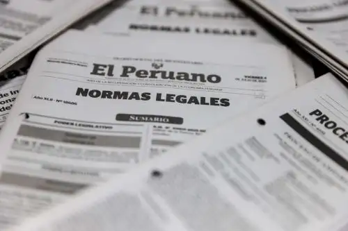 Normas Legales del Diario Oficial El Peruano (imagen referencial). Foto: ANDINA