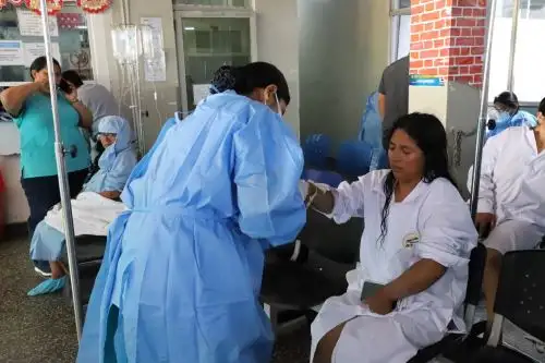 Un total de 62 trabajadores de un fundo agrícola de Ica resultaron afectados por una intoxicación masiva. Ellos fueron atendidos de emergencia en los hospitales de EsSalud en Ica. ANDINA/Difusión