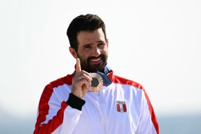 Stefano Peschiera ganador de la medalla de bronce en los Juegos Olímpicos París 2024