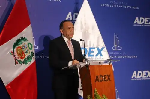Presidente de Adex, César Tello, en el Día del Exportador 2025. Foto: Cortesía.