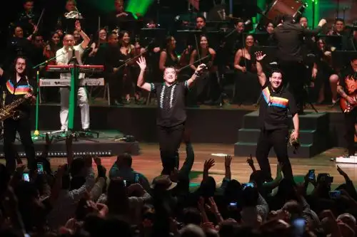 El Gran Teatro Nacional fue escenario del show Cumbia Sinfónica 2.0 de Mauricio Mesones y el Viaje Tropical. Foto: ANDINA/Lino Chipana