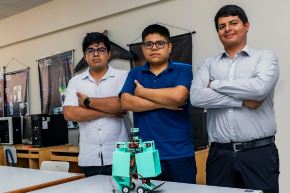El proyecto peruano "Inchworm Electro-Adhesive Robot for Space Intravehicular Inspection" propone una carga útil diseñada para operar dentro de la Estación Espacial China, conocida como "Tiangong".  Foto: UNI
