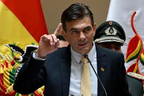 Presidente de Bolivia, Rodrigo Paz Pereira. Foto: AFP.