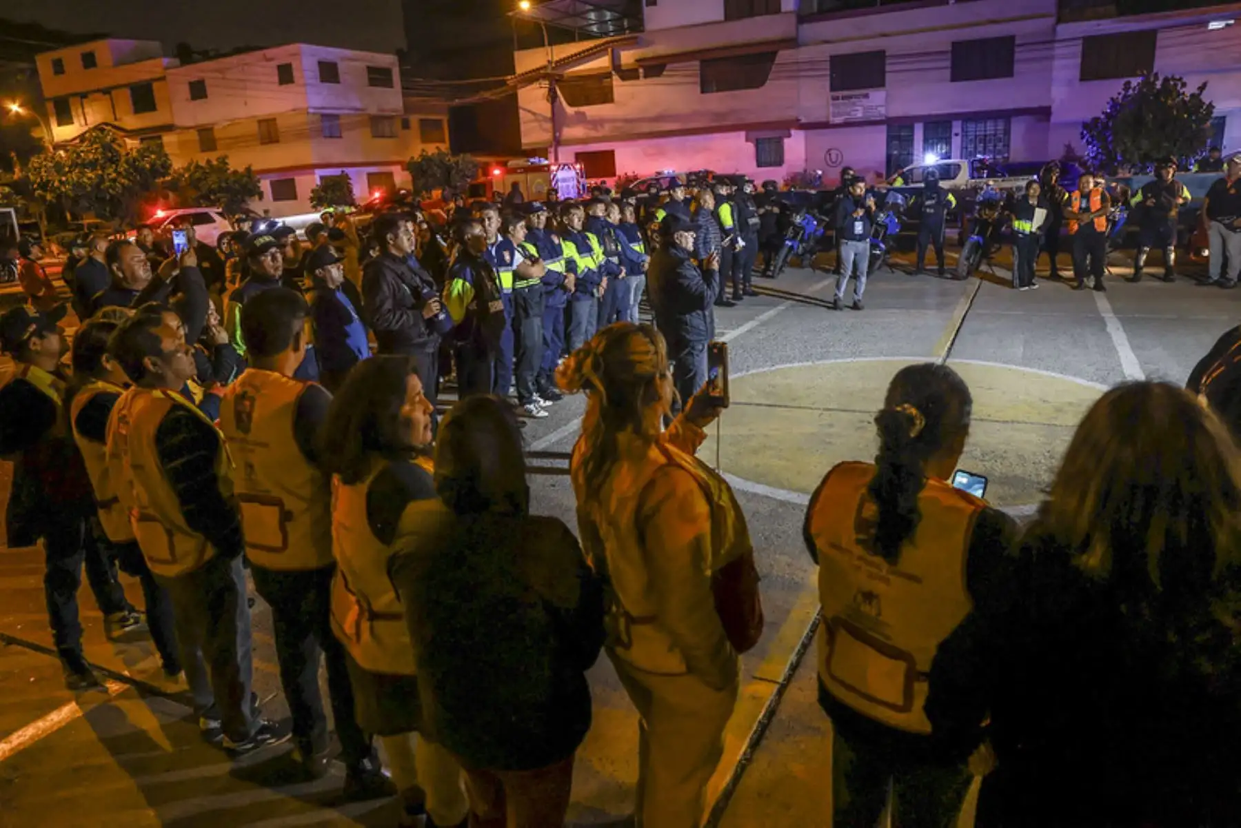 Presidente José Jerí supervisa operativo en Los Olivos y visita a la central de videovigilancia. Foto: ANDINA/ Prensa Presidencia