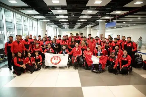 Delegación peruana que participó en los Juegos Parapanamericanos Juveniles Chile 2025
