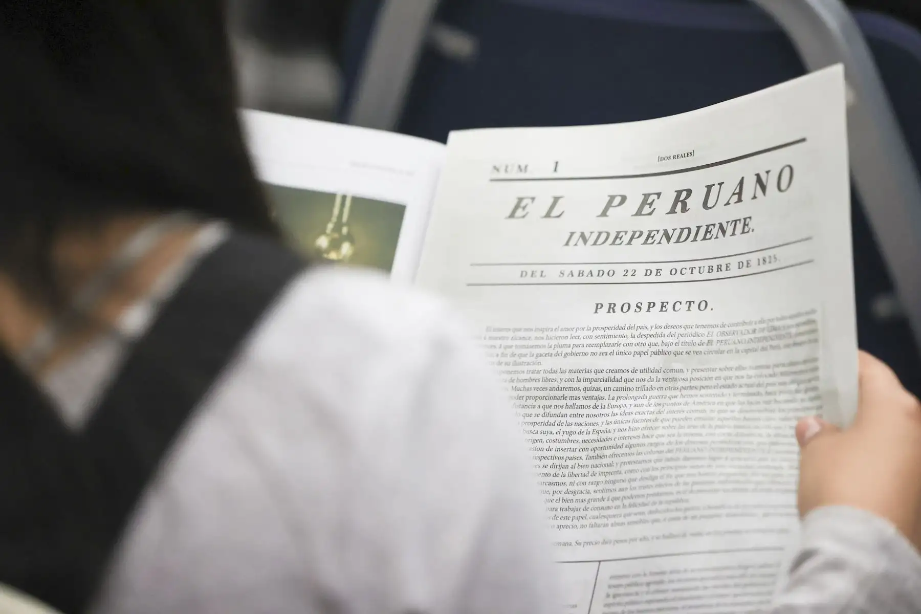 Periodistas del Diario Oficial El Peruano, participaron en el conversatorio El Peruano 200 Años, en el auditorio de la Universidad Jaime Bausate y Meza. El equipo estuvo encabezado por el director del DOP, Félix Paz; el gerente de publicaciones, Ricardo Montero y José Antonio Manco, jefe del Departamento Digital de Editora Perú. Foto: ANDINA/Jhonel Rodríguez Robles