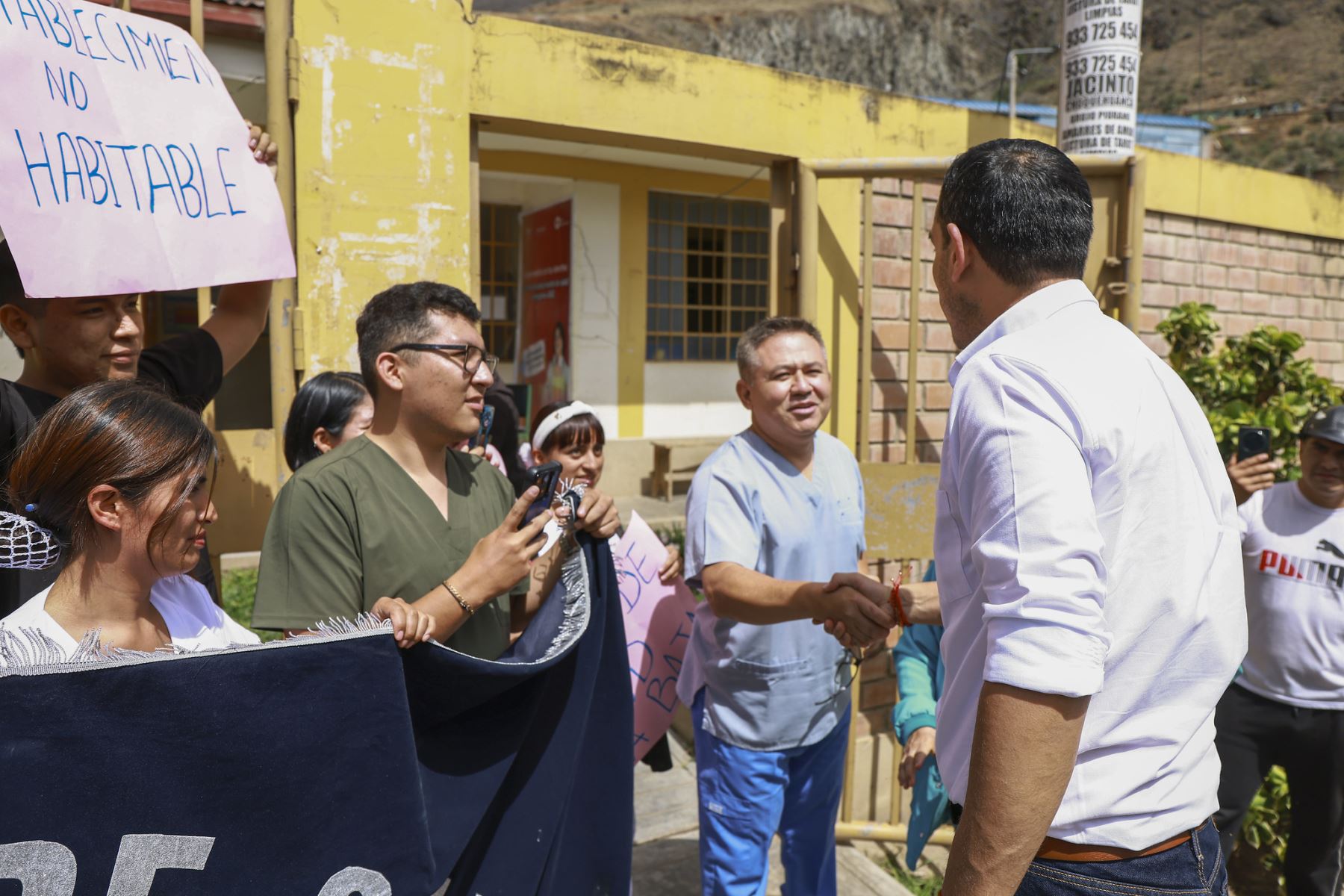 Durante su visita a Huánuco, el presidente Jerí dialogó con la población y recogió sus principales demandas. Foto: ANDINA/Prensa Presidencia