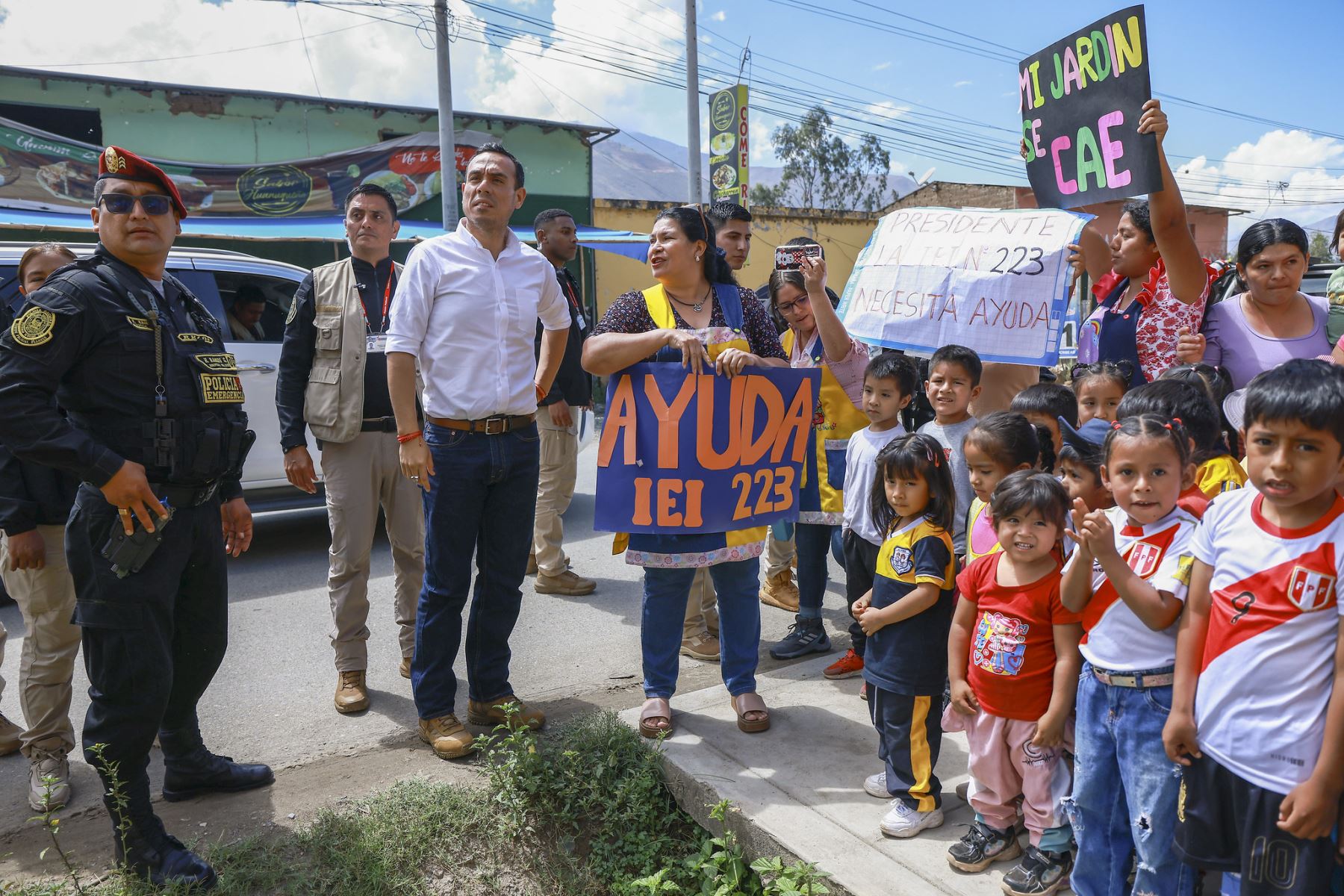 Durante su visita a Huánuco, el presidente Jerí dialogó con la población y recogió sus principales demandas. Foto: ANDINA/Prensa Presidencia