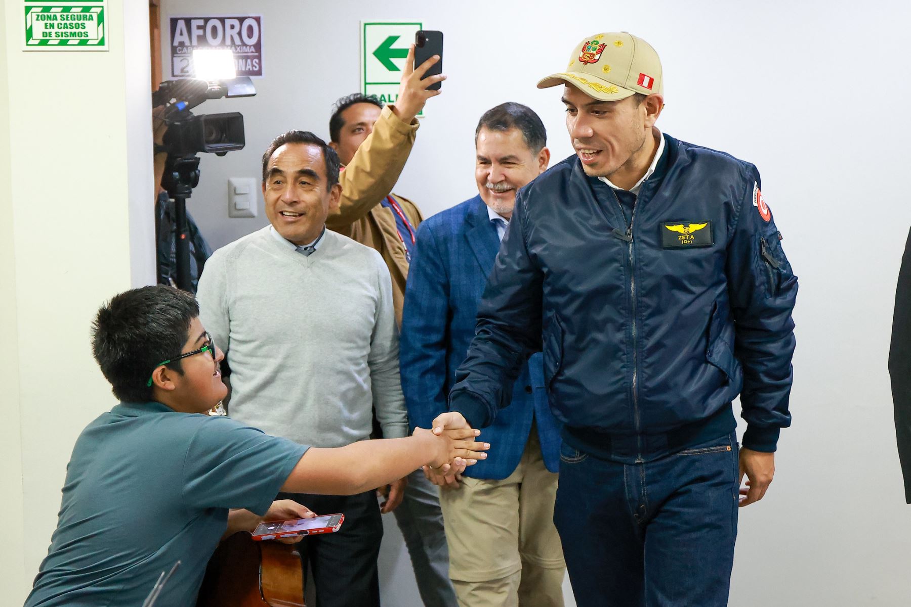 Presidente José Jerí recorre  nuevas instalaciones de la Universidad Nacional Daniel Alomía Robles (UNDAR). Foto: ANDINA/Prensa Presidencia
