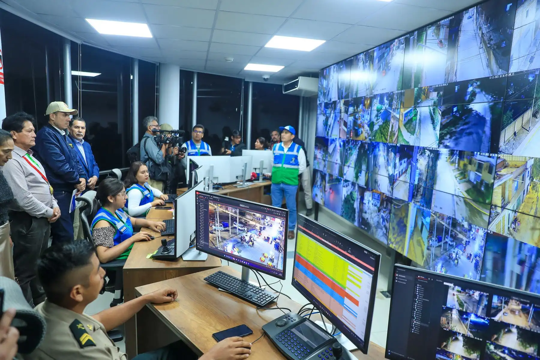 Presidente José Jerí visita a Centro de Seguridad Ciudadana en Amarilis - Huánuco. Foto: ANDINA/Prensa Presidencia