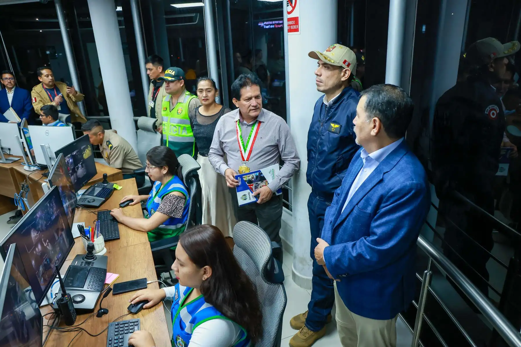 Presidente José Jerí visita a Centro de Seguridad Ciudadana en Amarilis - Huánuco. Foto: ANDINA/Prensa Presidencia