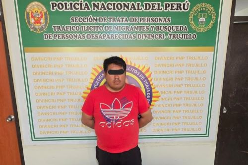 Pedro Javier Alemán Quezada, de 34 años, fue detenido conforme a la orden del Quinto Juzgado de Investigación Preparatoria de Trujillo. Foto: Cortesía Luis Puell