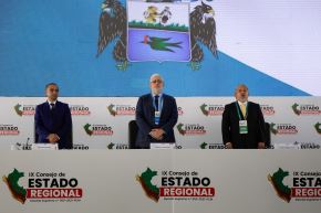 El ministro de Cultura participó en la ceremonia de clausura del IX Consejo de Estado Regional, que se desarrolló en Huánuco. Foto: Mincul 
