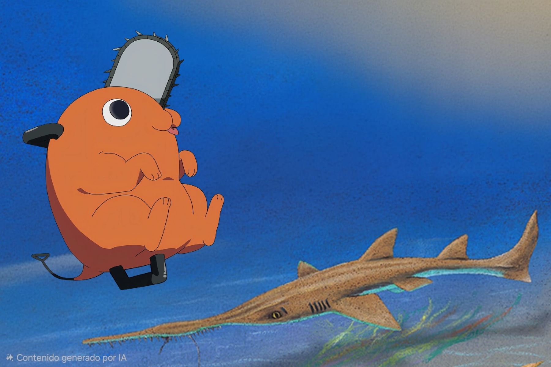 Un equipo internacional de paleontólogos halló en la región de Atacama restos fósiles de especies marinas jamás vistas en América del Sur, incluyendo un tiburón sierra completamente nuevo para la ciencia. Foto: Papers in Palaeontology/ Galaxy AI