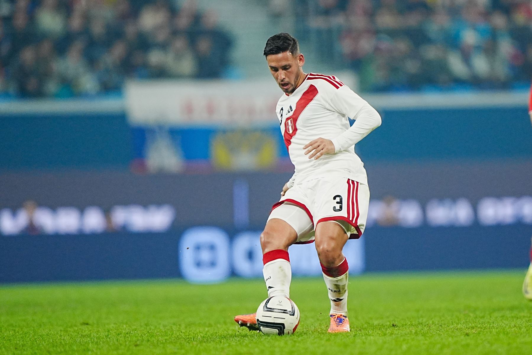 La selección peruana igualó 1-1 ante Rusia en el imponente Gazprom Arena de San Petersburgo.  Foto: ANDINA/Difusión FPF