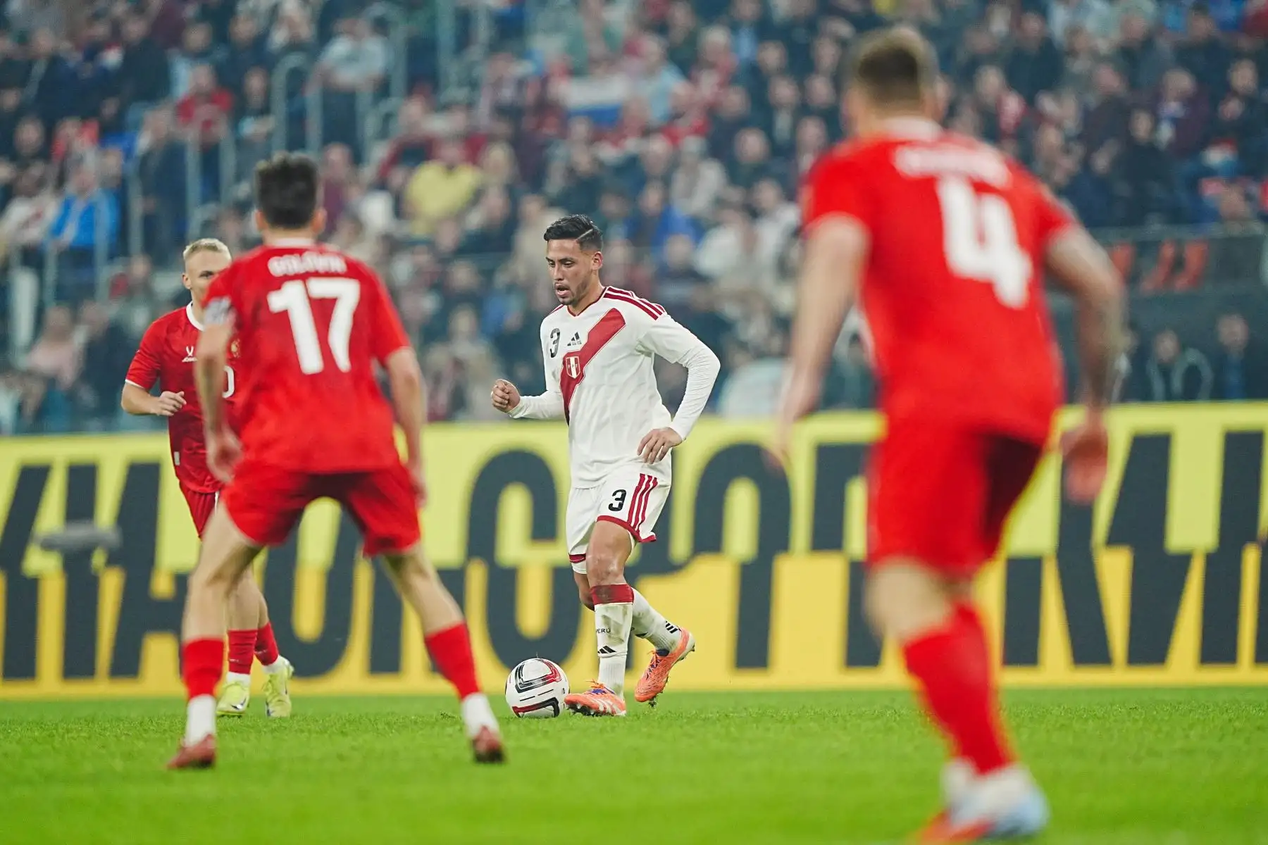 La selección peruana igualó 1-1 ante Rusia en el imponente Gazprom Arena de San Petersburgo.  Foto: ANDINA/Difusión FPF