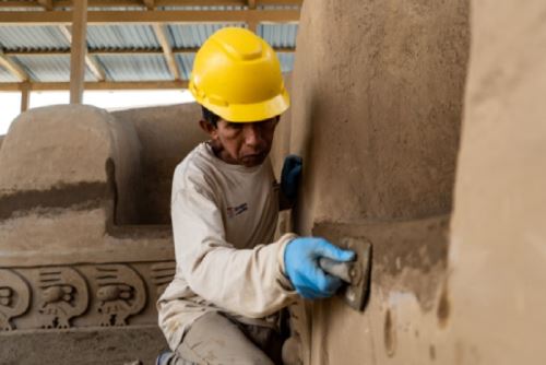 Los trabajos se concentran en la conservación de estructuras del recorrido turístico del conjunto amurallado Nik An, la huaca Arco Iris y la huaca La Esmeralda.