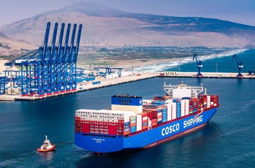 Puerto de Chancay cumple un año de operaciones este viernes 14 de noviembre y se consolida como hub marítimo del Pacífico Sur con el Asia. Foto: Cortesía.