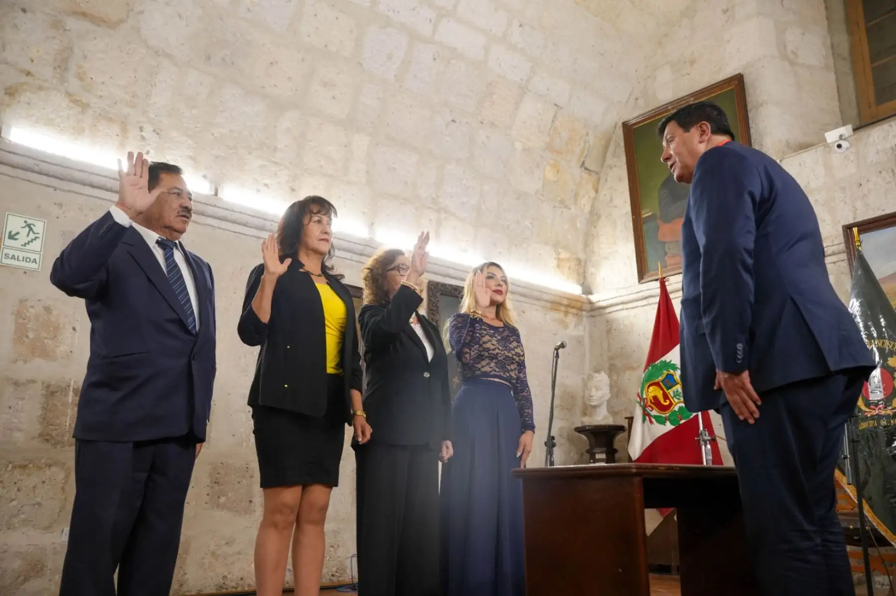 La Municipalidad Provincial de Arequipa rindió homenaje  a Francisco Bolognesi Cervantes, de quien se celebraron 209 años de nacimiento. En el acto también se conmemoró 18 años de la Legión Coronel Francisco Bolognesi. Foto: Cortesía Diego Ramos