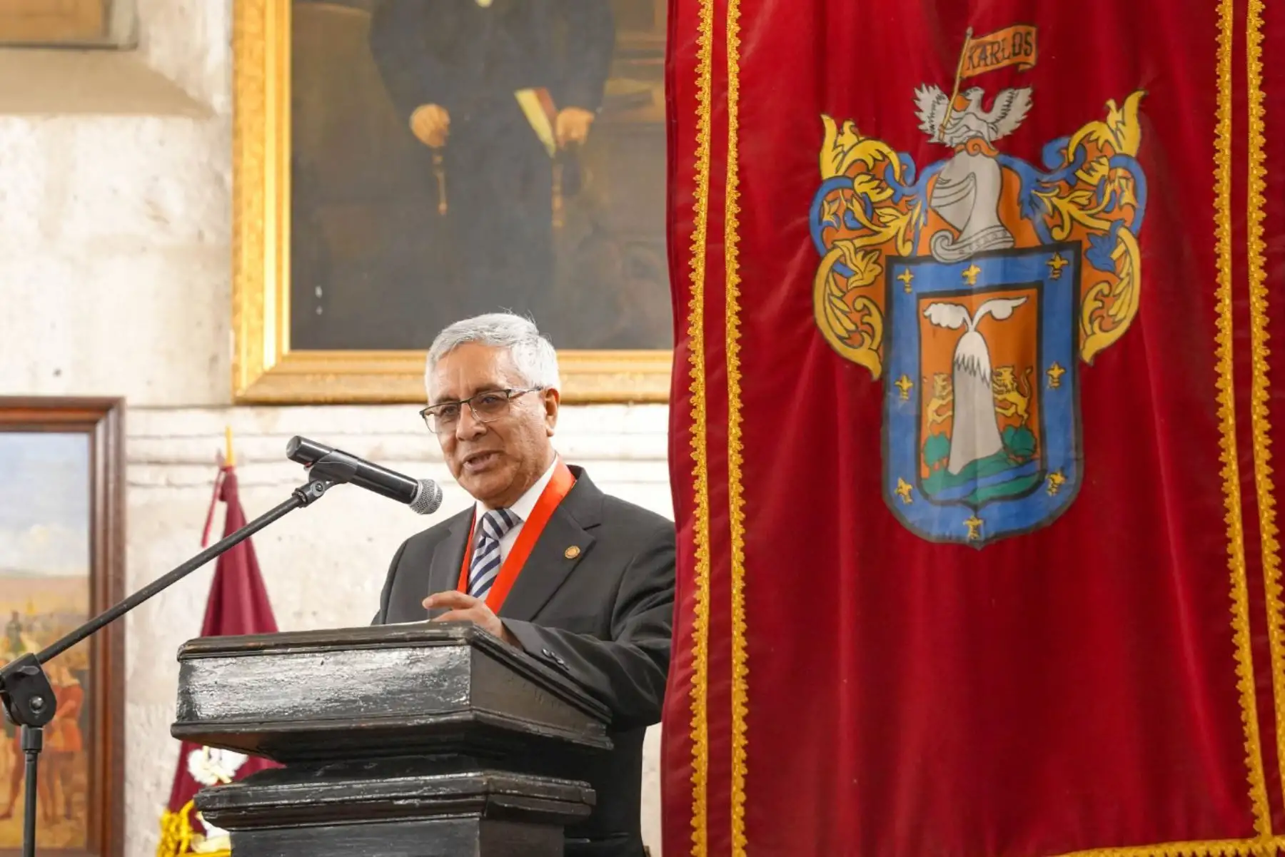 El acto se desarrolló en el museo histórico municipal, Guillermo Zegarra Meneses.  Foto: Cortesía Diego Ramos