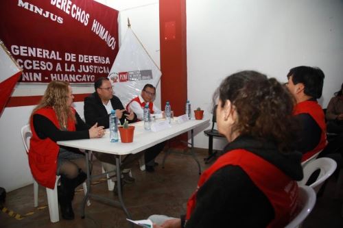 Ministro de Justicia supervisó el servicio de Defensa Pública en Huancayo