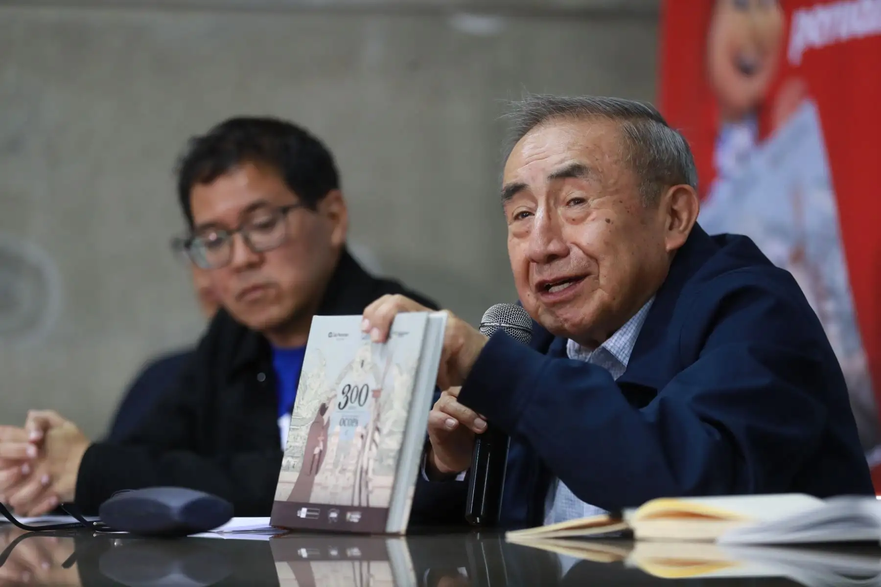 Presentación del libro conmemorativo 300 años del Convento de Santa Rosa de Ocopa. 
Biblioteca Nacional del Perú.
Foto : ANDINA / Lino Chipana Obregón