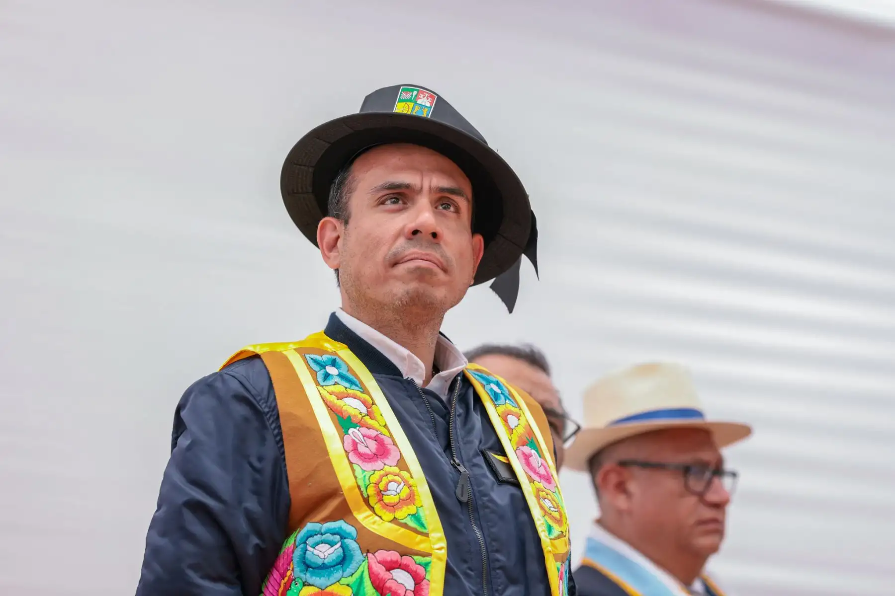 El presidente de la república, José Jerí, participó en la ceremonia de inicio de obras del puente Arequipa, en Huancayo. Foto: ANDINA/Prensa Presidencia