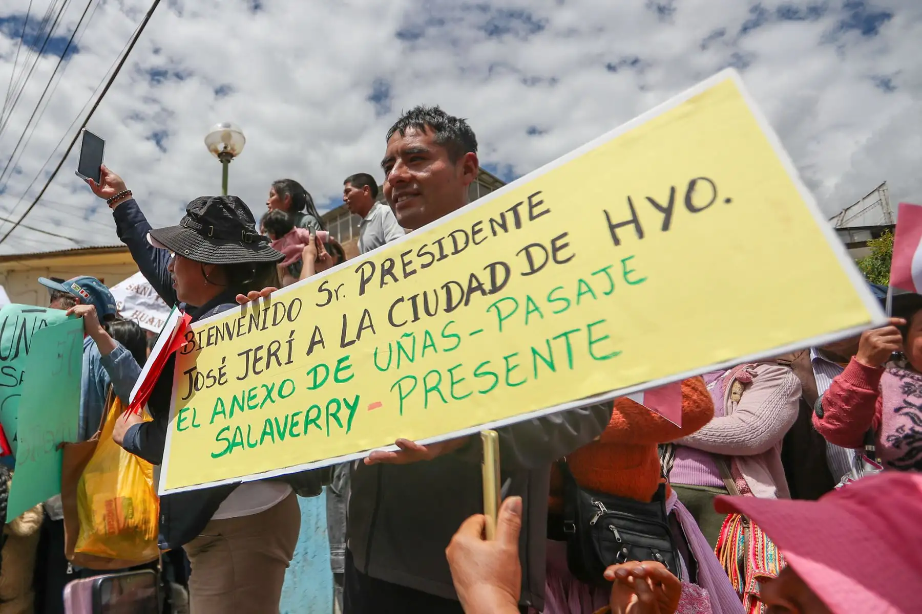 El presidente de la república, José Jerí, participó en la ceremonia de inicio de obras del puente Arequipa, en Huancayo. Foto: ANDINA/Prensa Presidencia