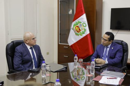 Premier destacó las coincidencias alcanzadas con la autoridad del JNE para que cada voto exprese la verdadera voluntad de los ciudadanos. Foto: ANDINA/Difusión