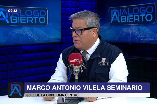 Marco Vilela Seminario, jefe de la Oficina Descentralizada de Procesos Electorales (ODPE) Lima Centro.