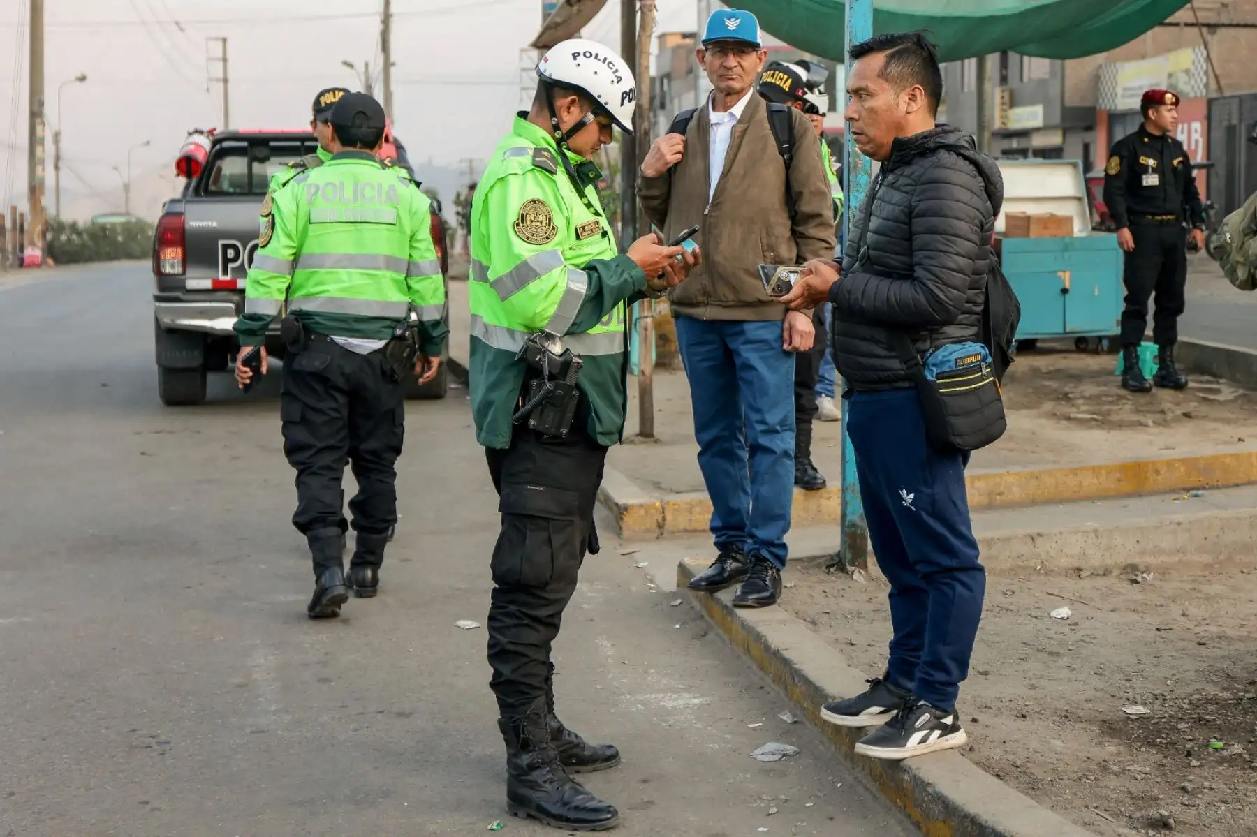 Presidente José Jerí supervisa operativo de control de identidad en Huaycán. Foto: ANDINA/Prensa Presidencia