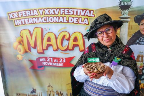 Autoridades del Midagri y de la provincia de Junín dieron detalles sobre el próximo Festival Internacional de la Maca. Foto: Midagri/Difusión.