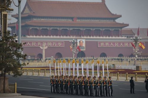 En Pekín, autoridades chinas trasladaron una protesta formal a Washington. Foto: AFP.