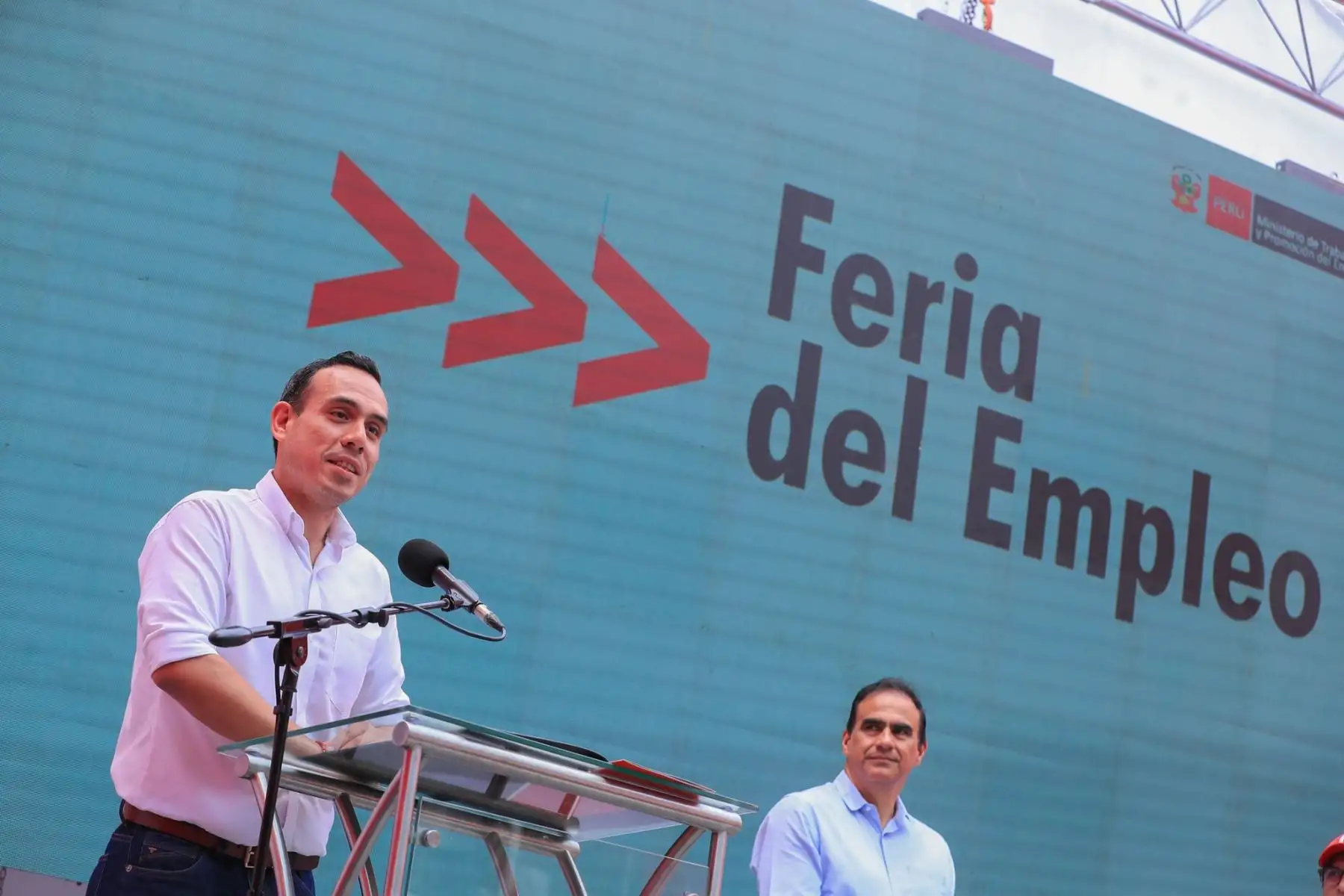 El presidente José Jerí, participa en la Feria del Empleo en San Juan de Lurigancho, la cual ofrece 6 mil oportunidades de empleo por medio de 80 empresas del sector privado. Foto: ANDINA/ Prensa Presidencia