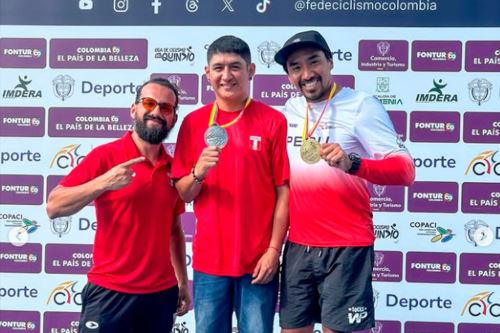 Williams Pérez y Arnold Montañez logran medalla de oro y plata en el Sudamericano de BMX