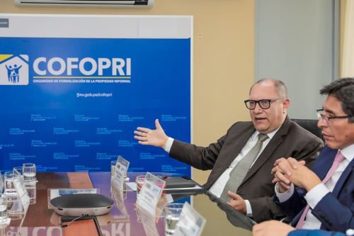 Carlos Reátegui Sánchez es el nuevo Director Ejecutivo de Cofopri. ANDINA/Difusión