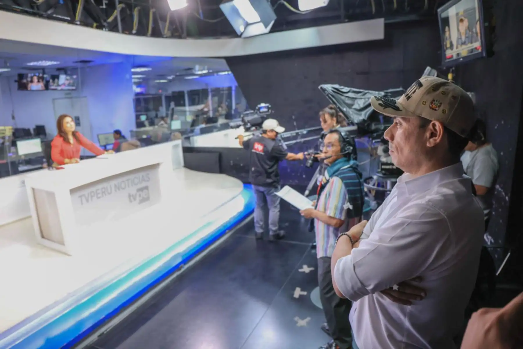 El presidente de la república, José Jerí, visitó las instalaciones del Instituto Nacional de Radio y Televisión del Perú. Foto: ANDINA/Prensa Presidencia