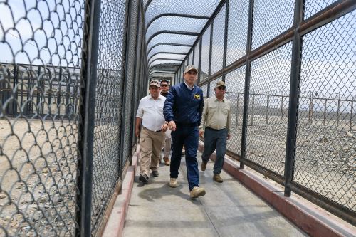 Presidente José Jerí constató los resultados del operativo realizado en el penal El Milagro, en La Libertad
