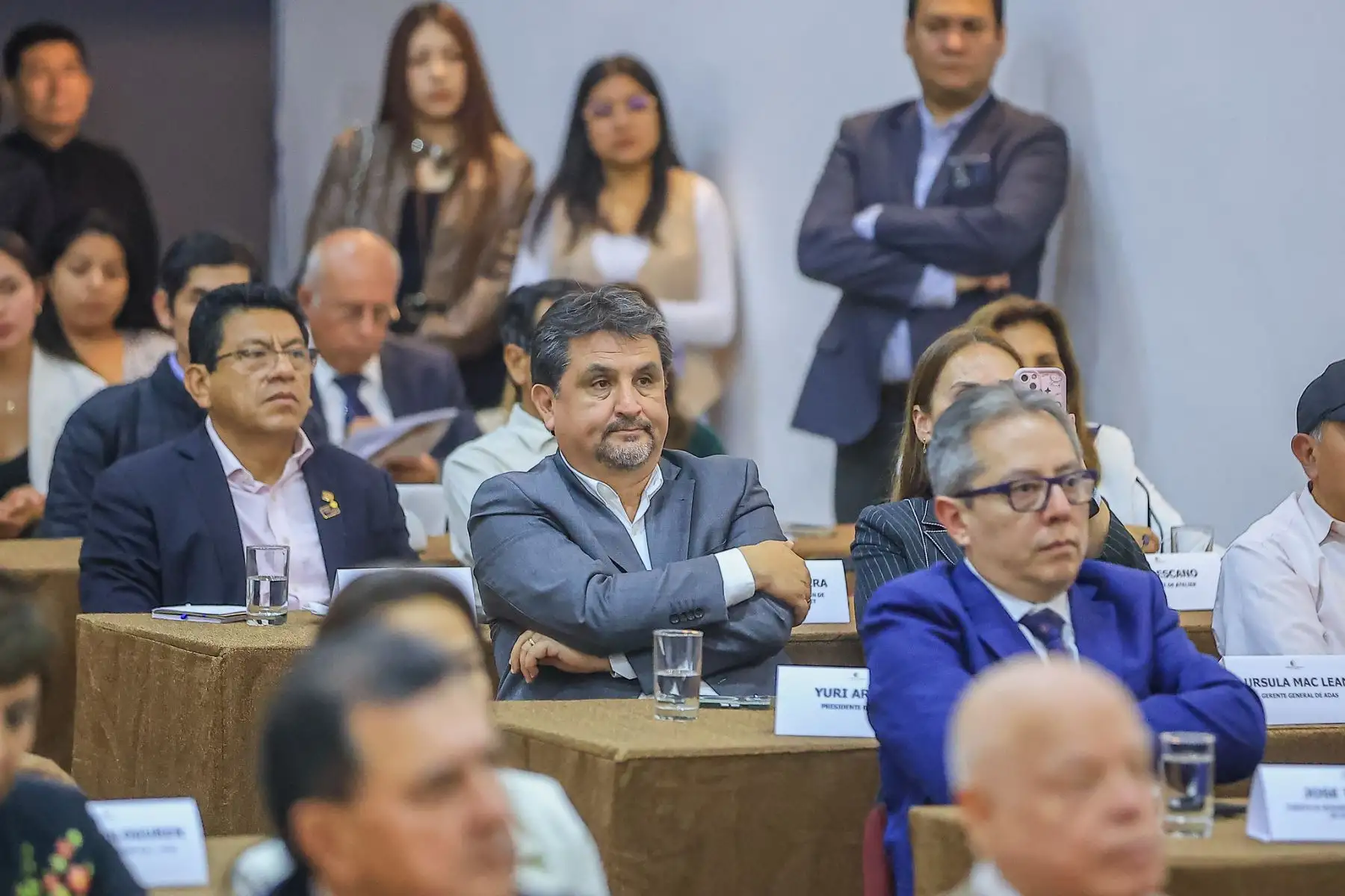 El presidente de la república, José Jerí, lideró una reunión de trabajo con los miembros de la Cámara de Comercio y Producción de La Libertad.  Foto: ANDINA/Prensa Presidencia
