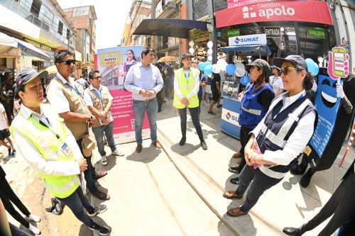 Altas autoridades de Sunat y el MEF realizaron campañas de formalización en Trujillo. ANDINA/Difusión