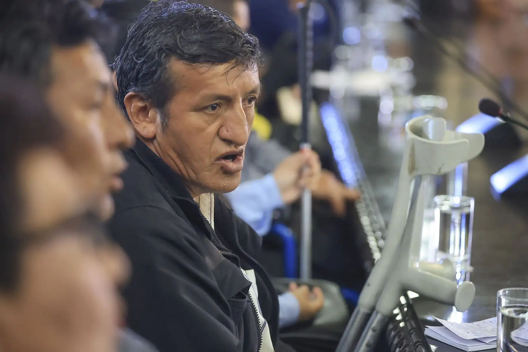 Presidente José Jerí sostiene reunión de trabajo con dirigentes del Consejo Nacional para la Integración de la Persona con Discapacidad en Perú. Foto: ANDINA/Prensa Presidencia