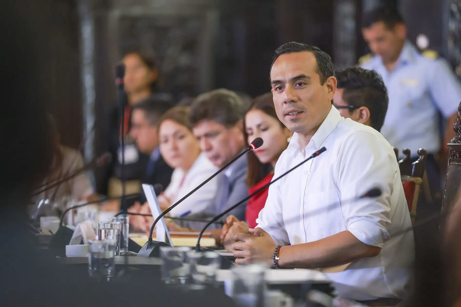 Presidente José Jerí sostiene reunión de trabajo con dirigentes del Consejo Nacional para la Integración de la Persona con Discapacidad en Perú. Foto: ANDINA/Prensa Presidencia