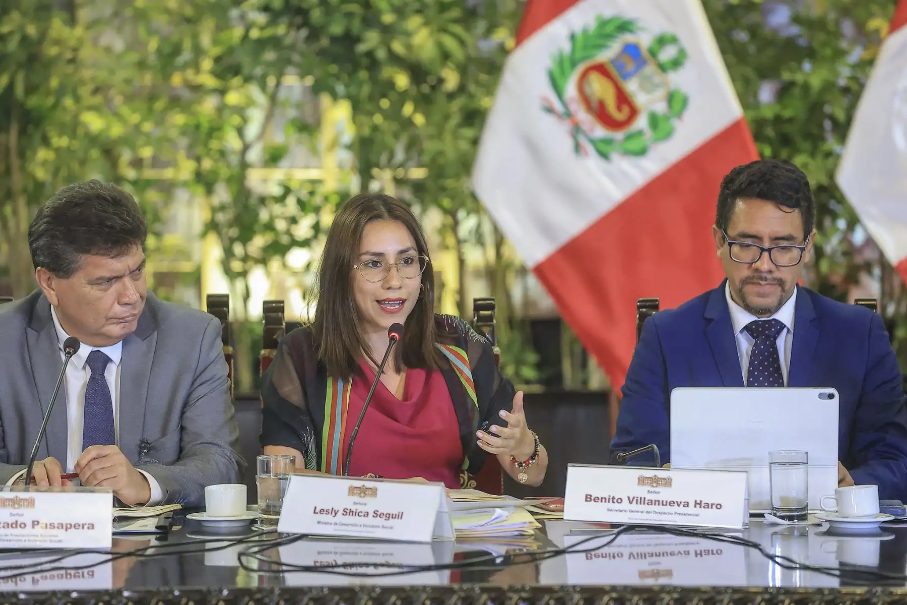 Presidente José Jerí sostiene reunión de trabajo con dirigentes del Consejo Nacional para la Integración de la Persona con Discapacidad en Perú. Foto: ANDINA/Prensa Presidencia