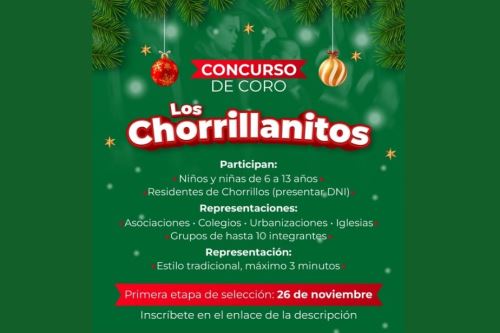 Convocatoria de la municipalidad distrital de Chorrillos.
