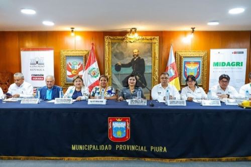 La Comisión Agraria del Congreso de la República realizó una sesión descentralizada en Piura. Foto: MIDAGRI/Difusión.