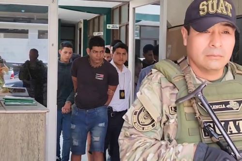 Captura del venezolano Keiber Oscaiber Torres Torres, en Chimbote. Foto: ANDINA/Difusión