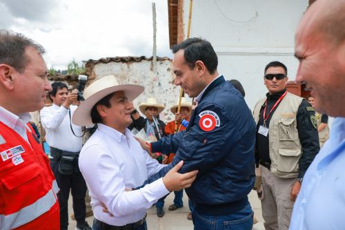 Jefe de Estado, ministro y viceministros se reunieron con autoridades locales de Cajamarca. Foto: ANDINA/Prensa Presidencia