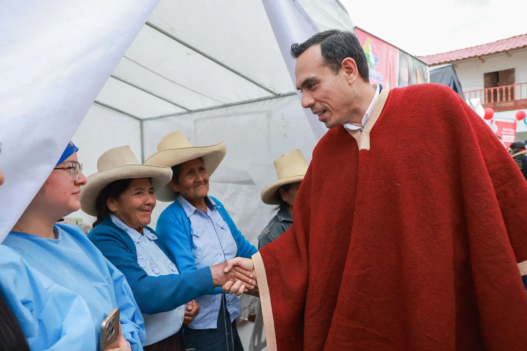 El presidente José Jerí supervisó el desarrollo de la feria multisectorial impulsada por el Ministerio de Desarrollo e Inclusión Social, en el distrito de Jesús, región Cajamarca. Foto: ANDINA/Prensa Presidencia